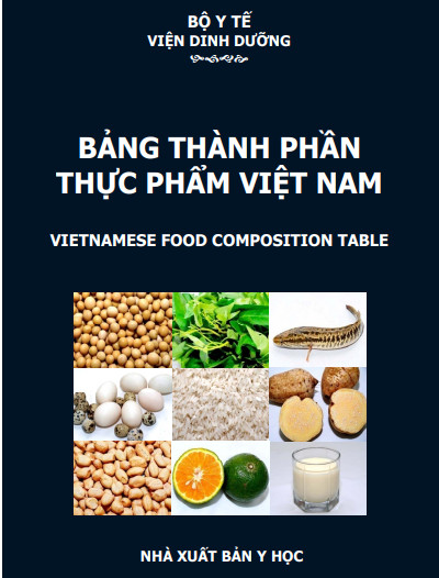 BẢNG THÀNH PHẦN THỰC PHẨM VIỆT NAM