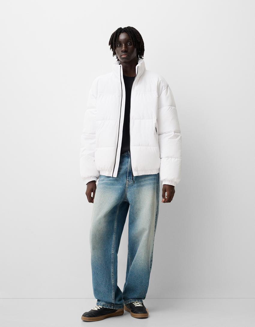 Bershka Puffer Classic 2024 White [6674/084/250] Bershka Puffer Classic 2024 White [6674