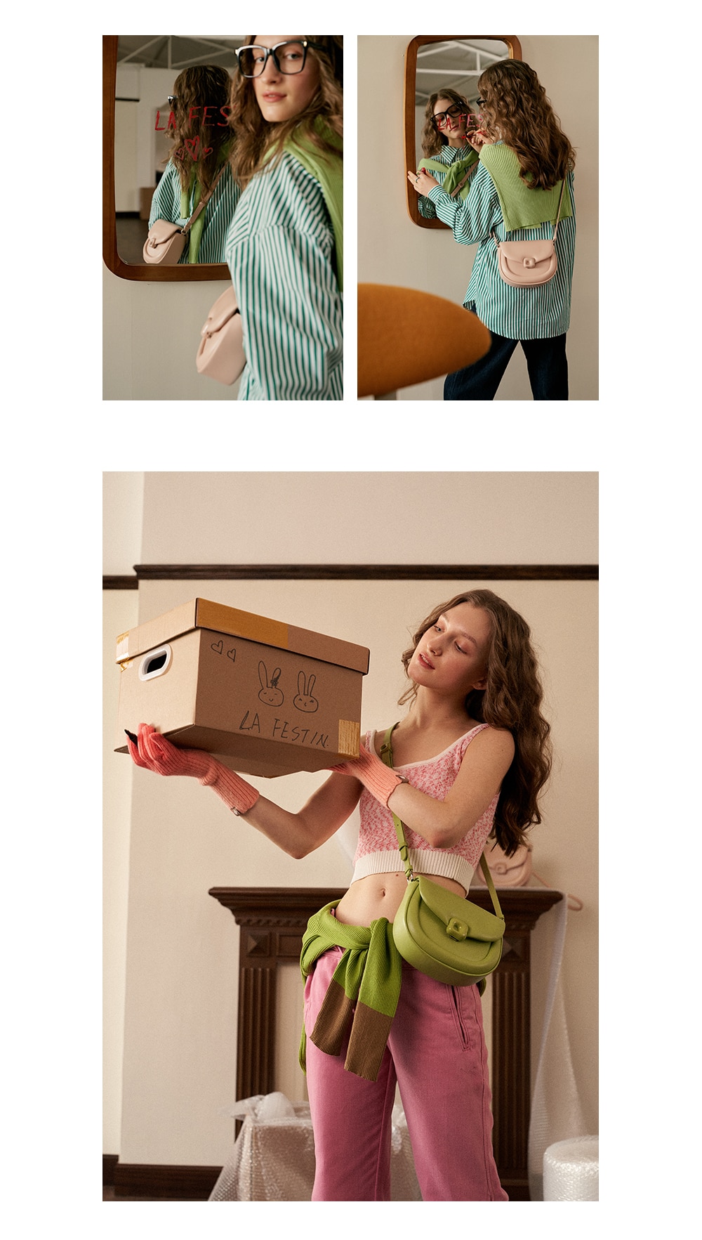 LA FESTIN Peng Peng Crossbody Bag LA FESTIN Peng Peng Crossbody Bag - G26G5CG22K7C-Green