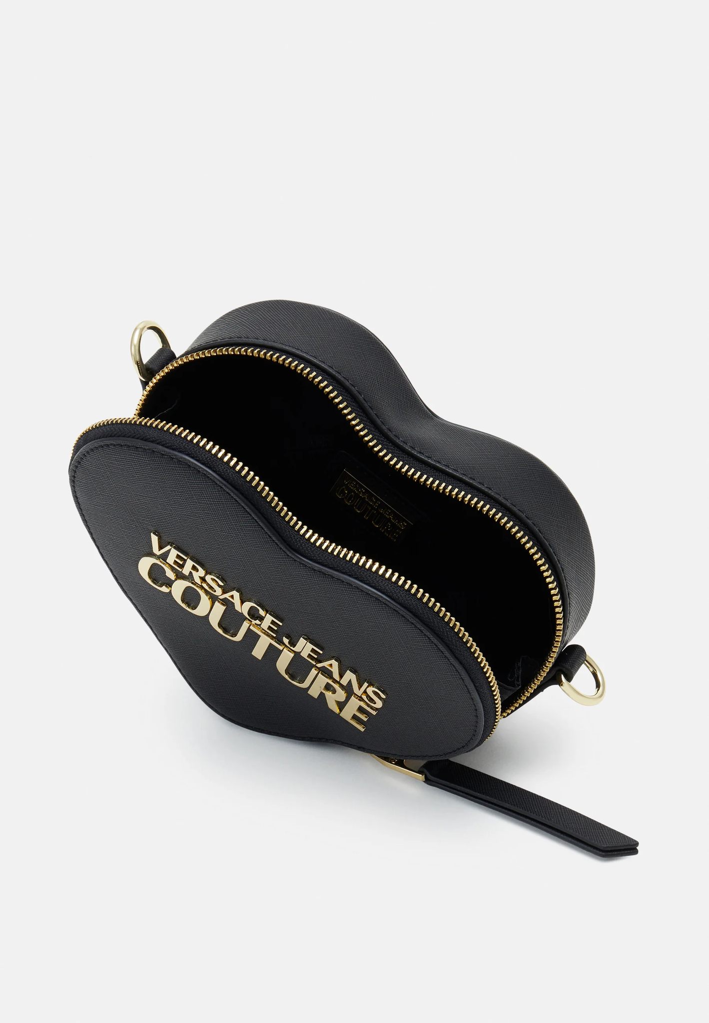 Versace Handbag Jeans Couture Heart 'Black' 