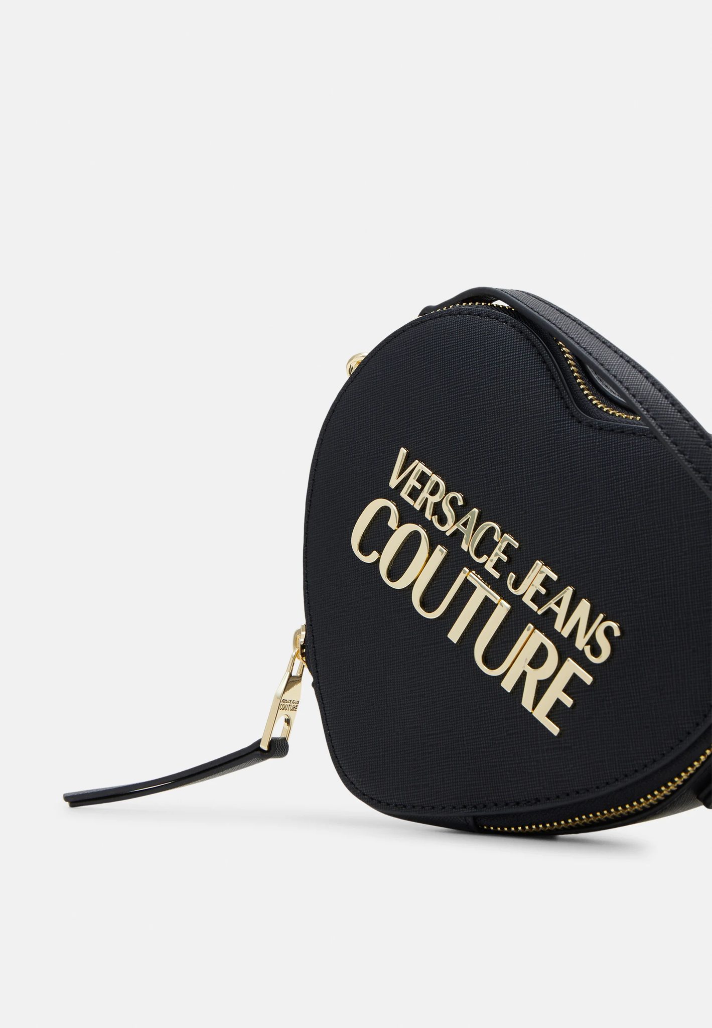 Versace Handbag Jeans Couture Heart 'Black' 
