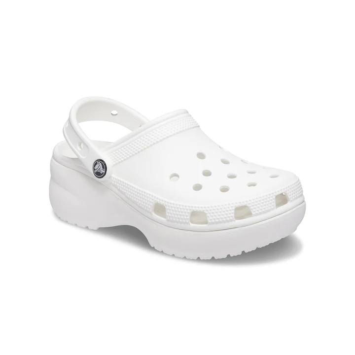 Crocs Classic Platform Slides White [206750-100] Crocs Classic Platform Slides White [206750-100]