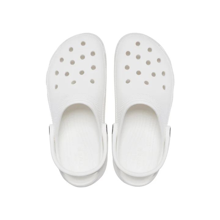Crocs Classic Platform Slides White [206750-100] Crocs Classic Platform Slides White [206750-100]