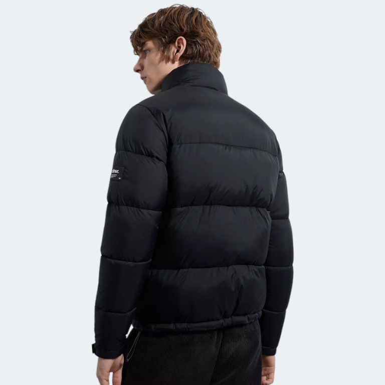Zara Ripstop Puffer Jacket 'Black' 
