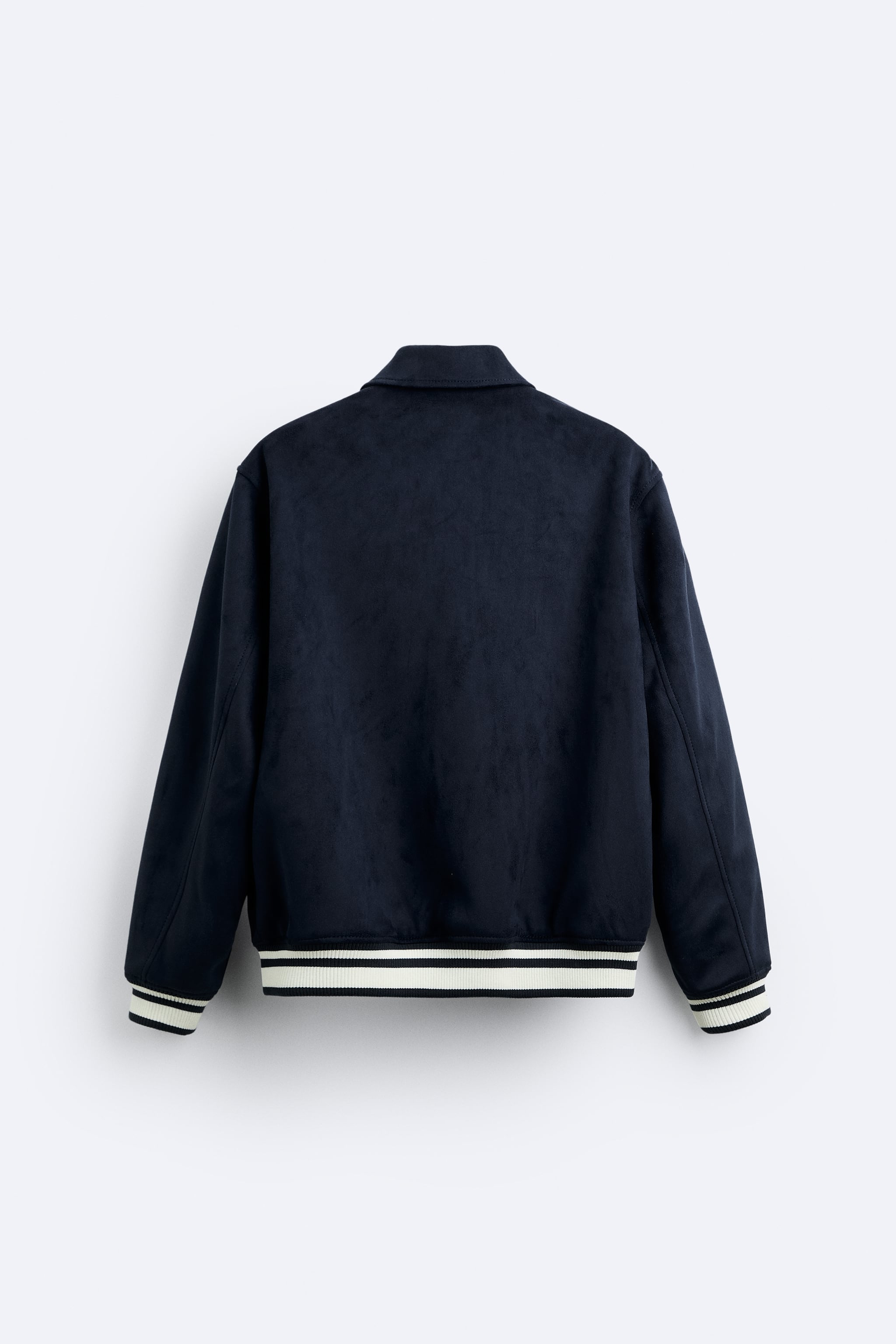 Zara Faux Suede Patch Jacket Navy [646-923-9636] Zara Faux Suede Patch Jacket Navy [646-923-9636]