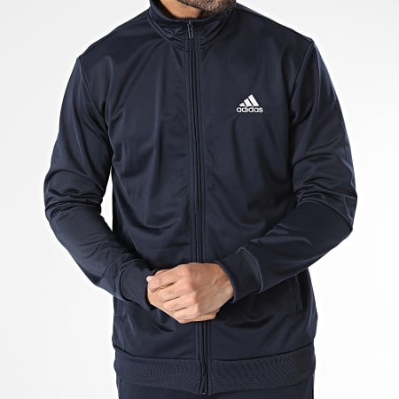 Adidas Men's Linear Logo Knit Blue Suit ''Navy'' Adidas Men's Linear Logo Knit Blue Suit ''Navy'' - HZ2219