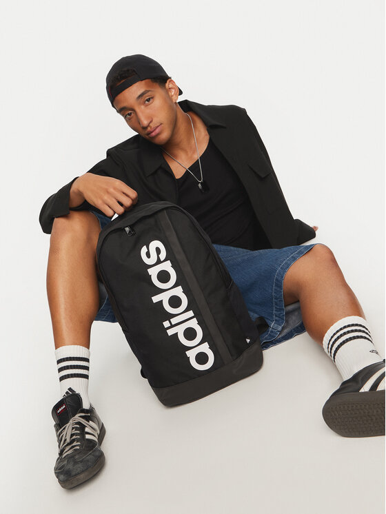 Balo Adidas Linear Essentials Black White [HT4746] Balo Adidas Linear Essentials Black White [HT4746]