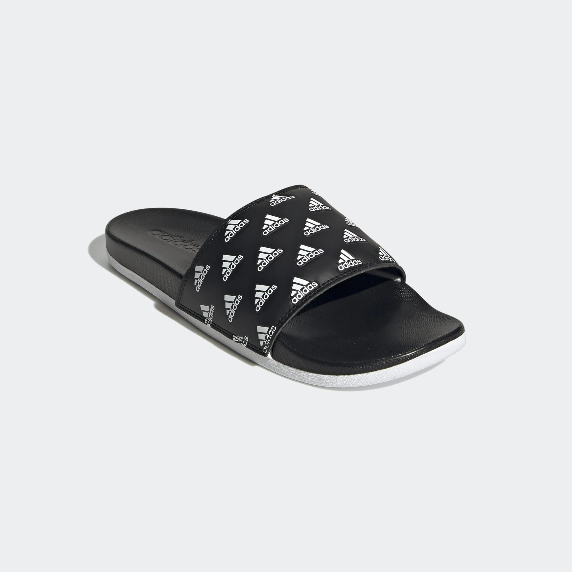 Adidas Adilette Comfort Slides Repeat Logo Black [GV9735] Adidas Adilette Comfort Slides Repeat Logo Black [GV9735]