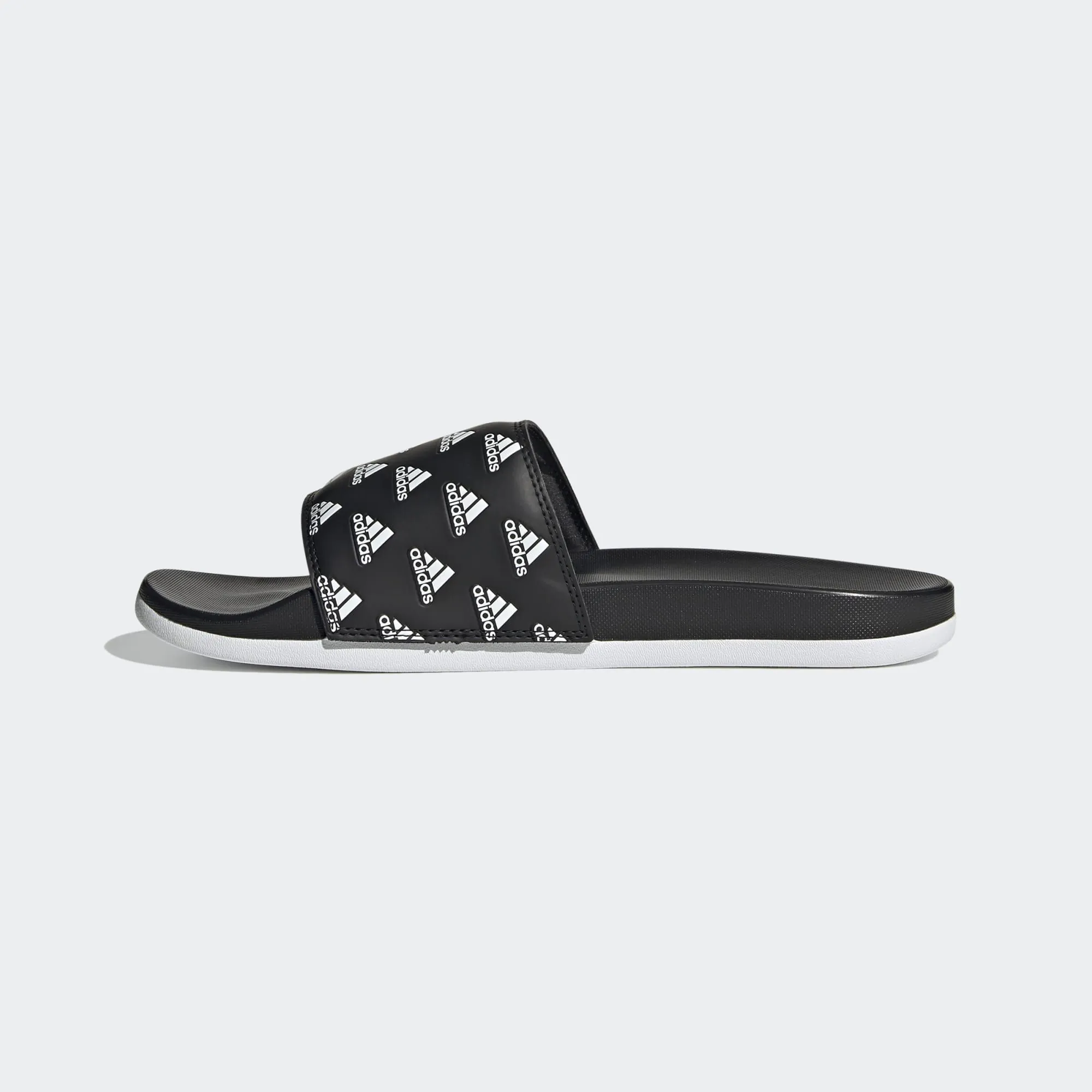 Adidas Adilette Comfort Slides Repeat Logo Black [GV9735] Adidas Adilette Comfort Slides Repeat Logo Black [GV9735]