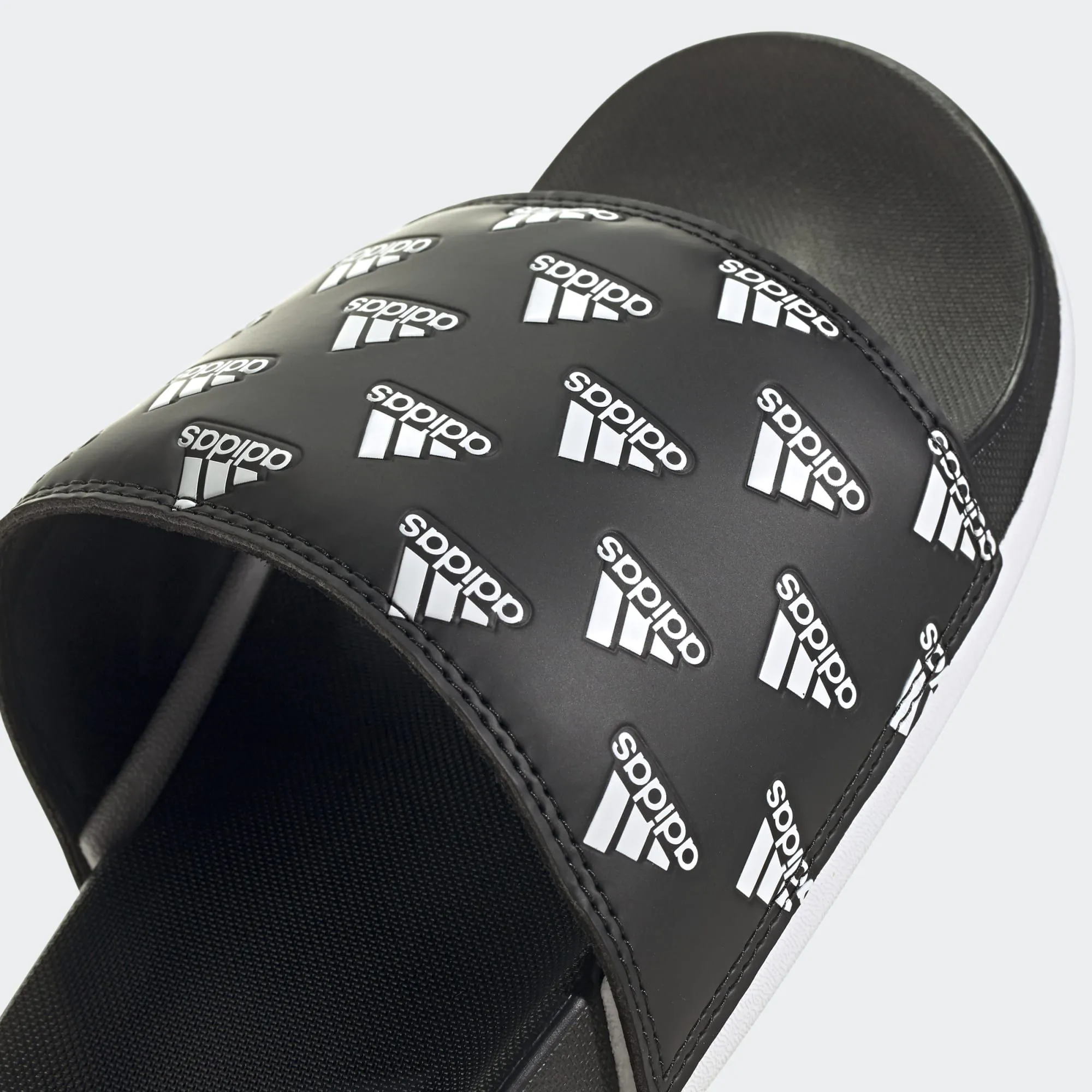 Adidas Adilette Comfort Slides Repeat Logo Black [GV9735] Adidas Adilette Comfort Slides Repeat Logo Black [GV9735]