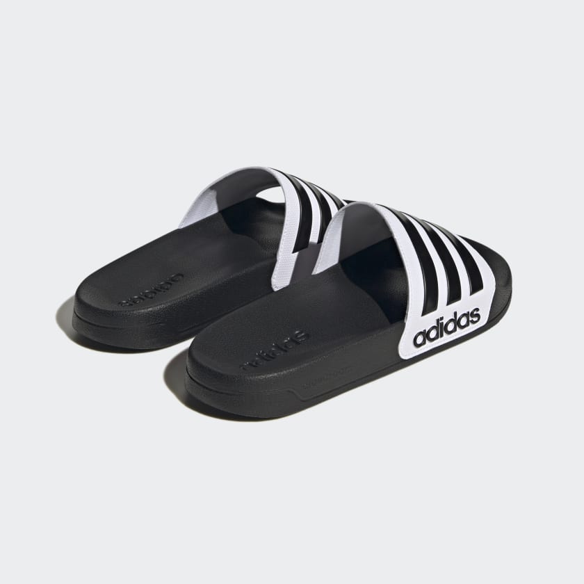 Adidas Adilette Shower Slides White Black [GZ9508] Adidas Adilette Shower Slides White Black [GZ9508]