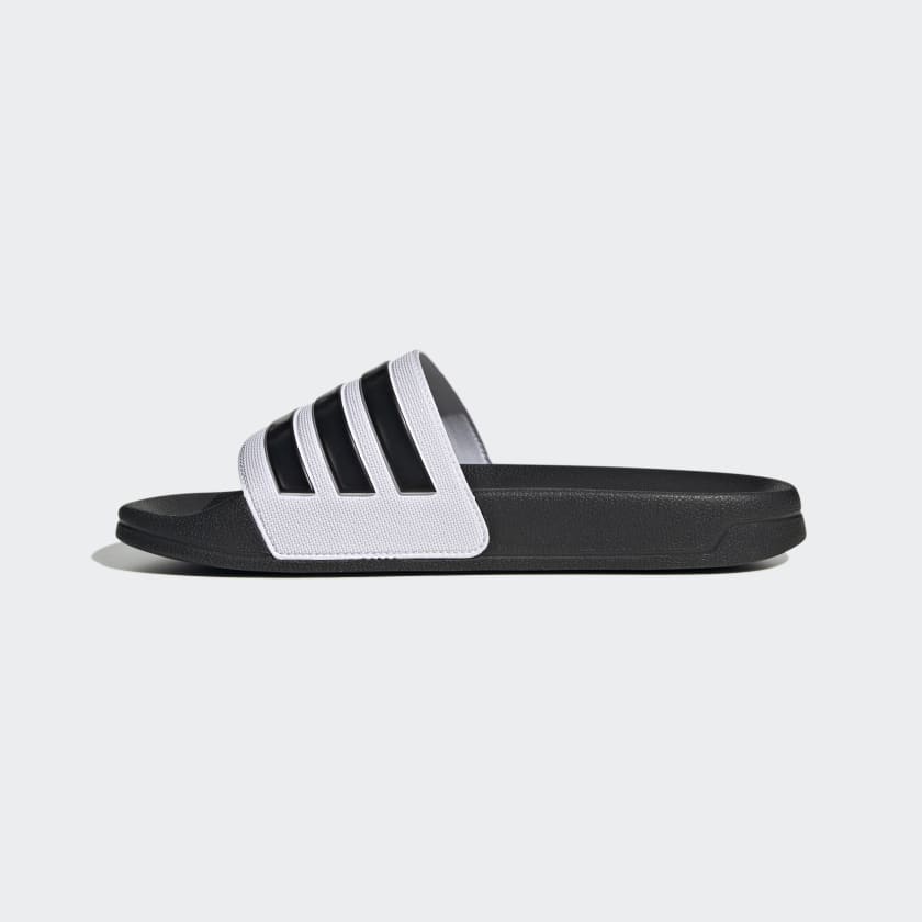 Adidas Adilette Shower Slides White Black [GZ9508] Adidas Adilette Shower Slides White Black [GZ9508]