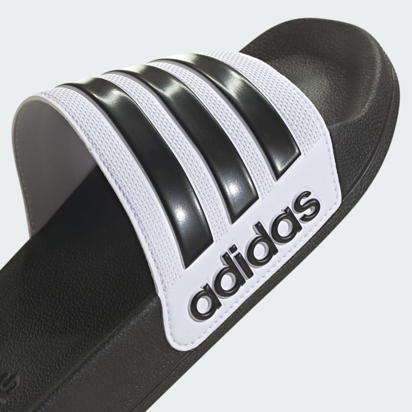 Adidas Adilette Shower Slides White Black [GZ9508] Adidas Adilette Shower Slides White Black [GZ9508]