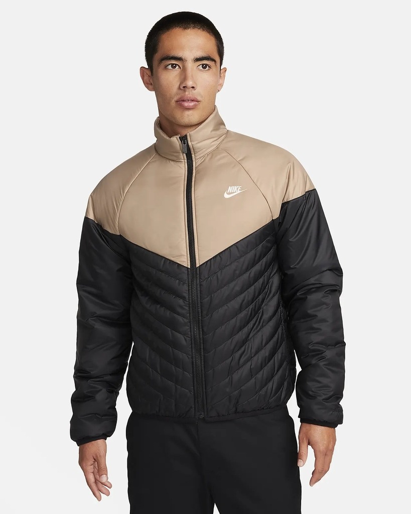 Nike Men's Therma-FIT Midweight Puffer Jacket 'Black Begie' [FB8196-011] Nike Men's Therma-FIT Midweight Puffer Jacket 'Black Begie' [FB8196-011]