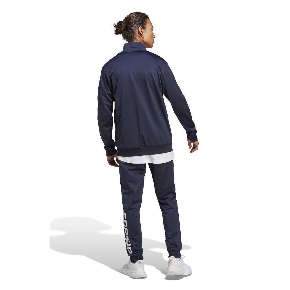 Adidas Men's Linear Logo Knit Blue Suit ''Navy'' Adidas Men's Linear Logo Knit Blue Suit ''Navy'' - HZ2219
