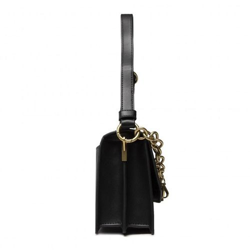 Versace Jeans Couture Gold Chain Black Women's Shoulder Bag 