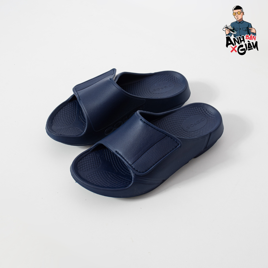 Dép Chạy Bộ Oofos Men's Ooahh Sport Flex Sandal Navy