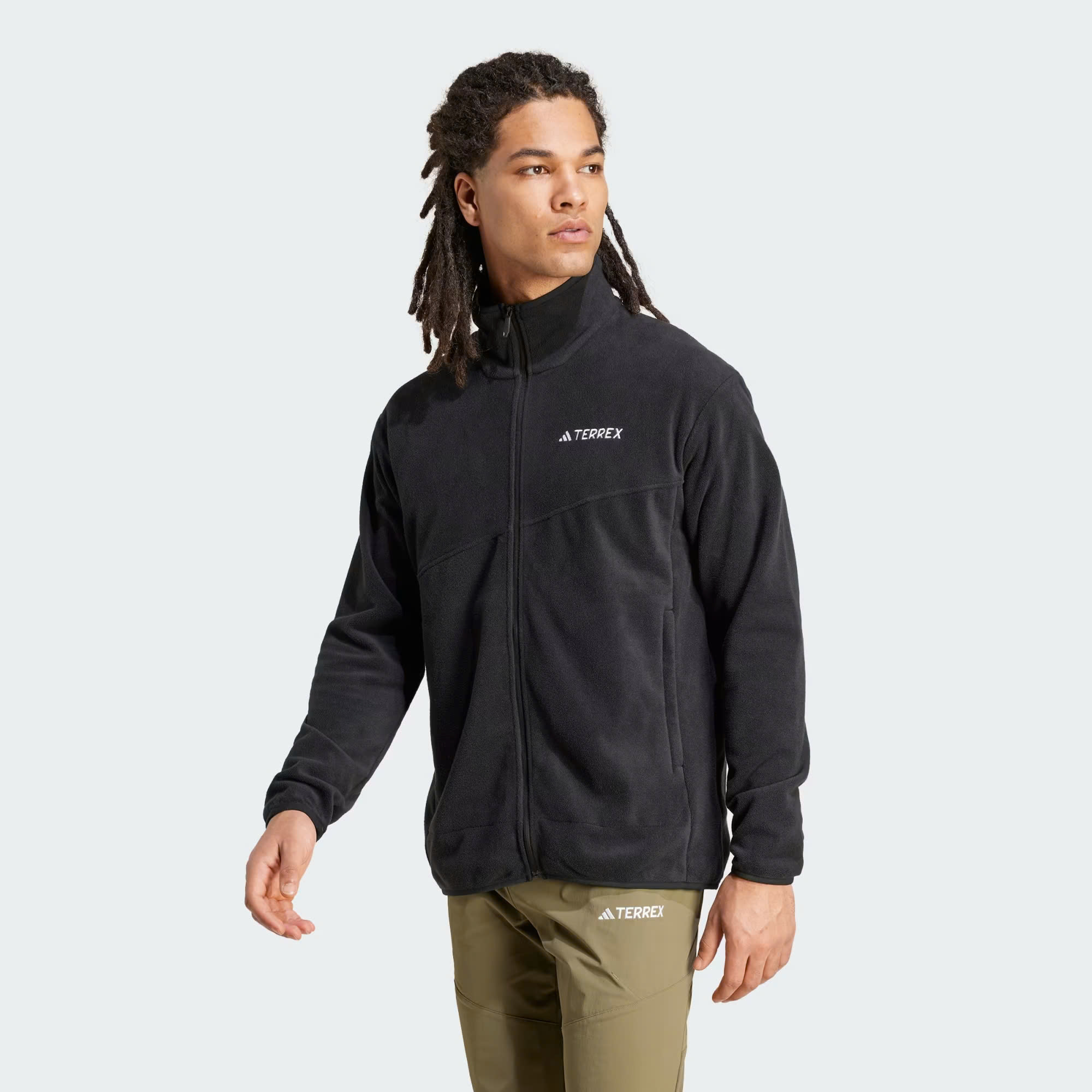 Adidas Terrex Multi Full-Zip Fleece Jacket Black [IZ3294] Adidas Terrex Multi Full-Zip Fleece Jacket Black [IZ3294]