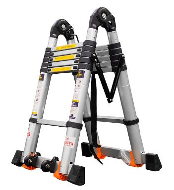 Thang Nhôm Rút Đôi 1.9M+1.9M V190AI có bánh xe