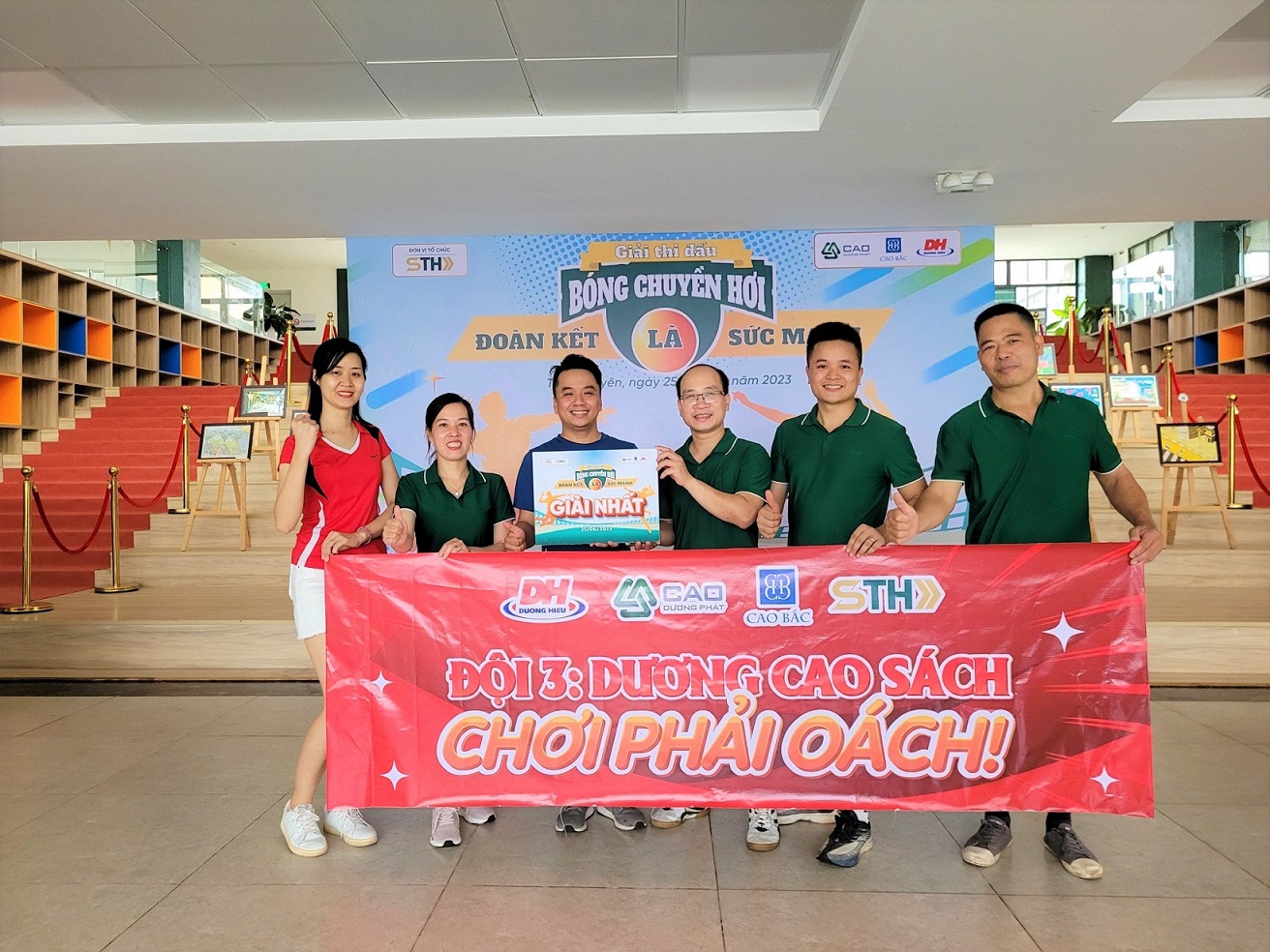 Cao Bắc tài trợ và tham dự giải bóng chuyền hơi dành cho CBCNV, người lao động năm 2023