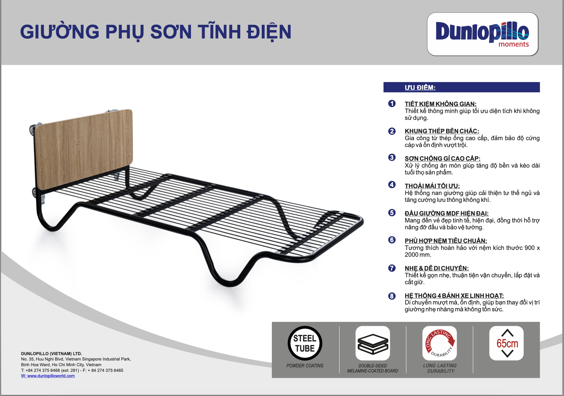 Giường Phụ Dunlopillo