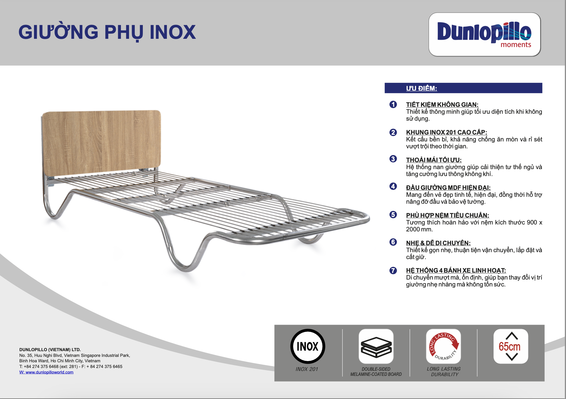 Giường Phụ Dunlopillo