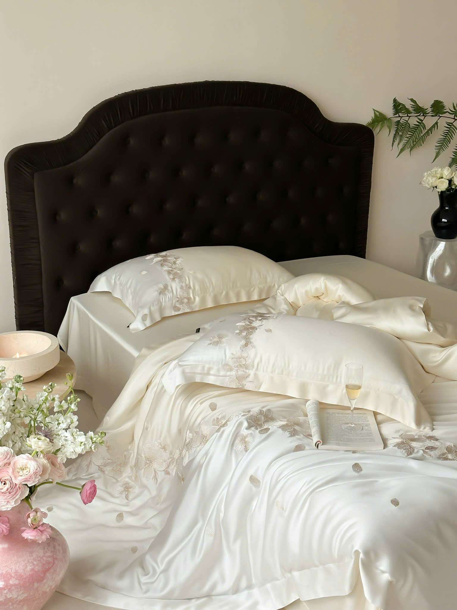 ✨ 𝐇𝐎𝐔𝐒𝐄 𝐁𝐄𝐀𝐔𝐓𝐈𝐅𝐔𝐋 | TENCEL EMBROIDERY SUMMER SET