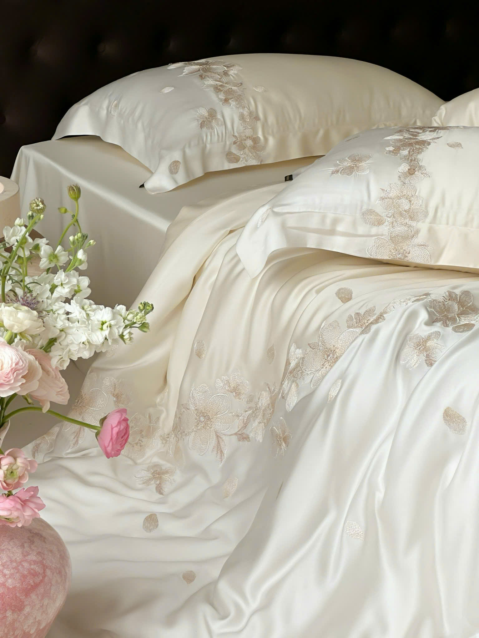 ✨ 𝐇𝐎𝐔𝐒𝐄 𝐁𝐄𝐀𝐔𝐓𝐈𝐅𝐔𝐋 | TENCEL EMBROIDERY SUMMER SET