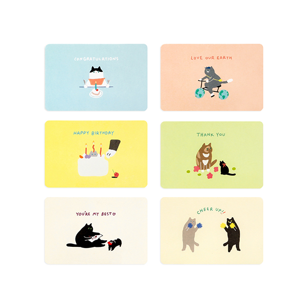 One Third Cat Mini Card Set