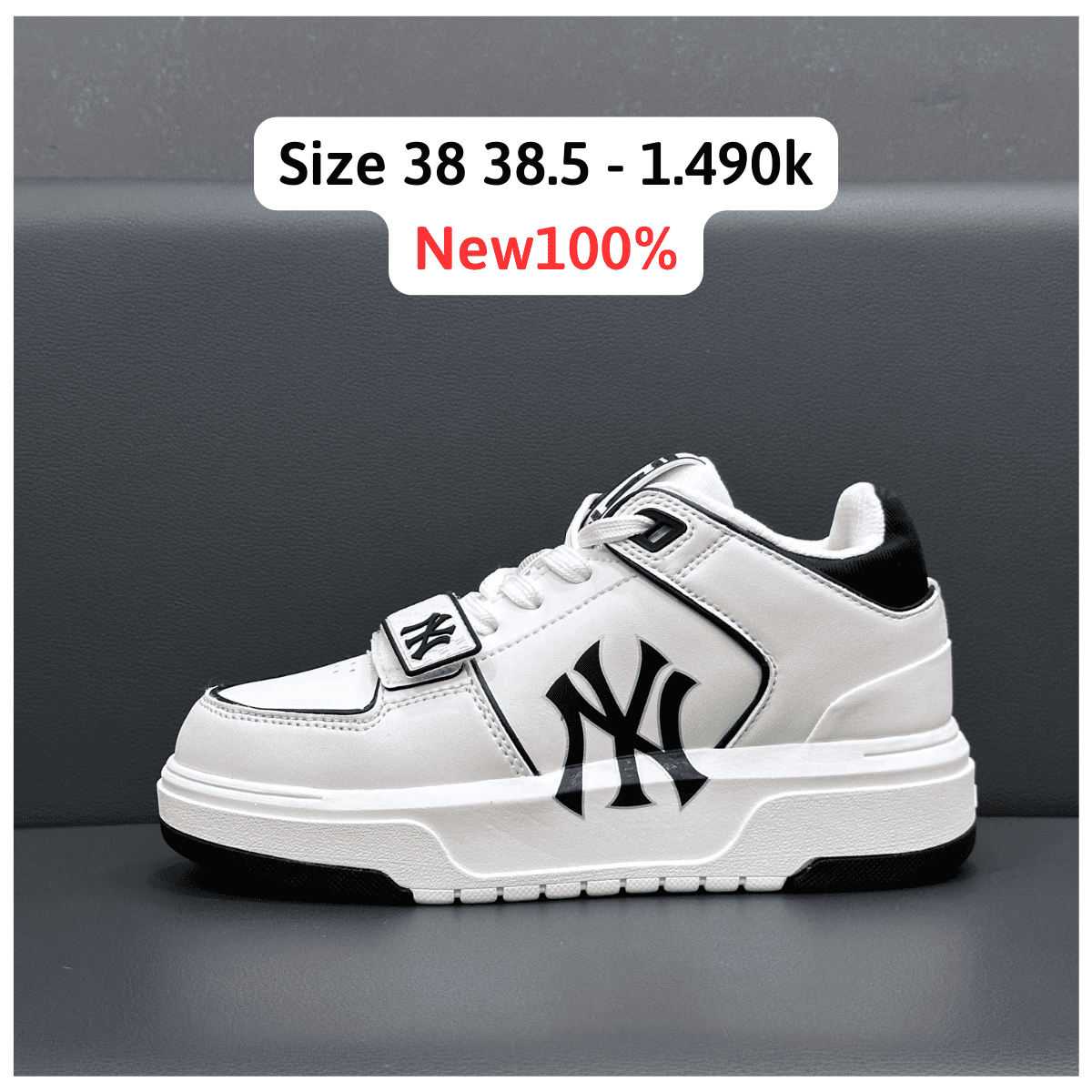 0555  HÀNG CHÍNH HÃNG  ÁO SWEATER MLB NEW YORK YANKEES LOGO BASIC NY   MỘC SHOES