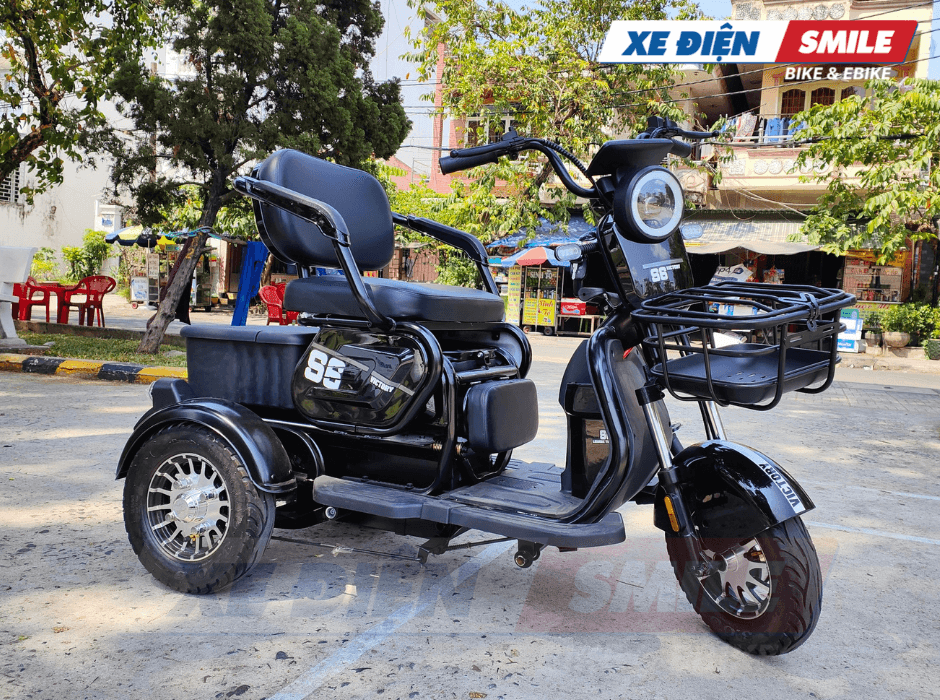 Xe Ba Bánh Điện Victory S6 vổ không săm bánh mâm đúc