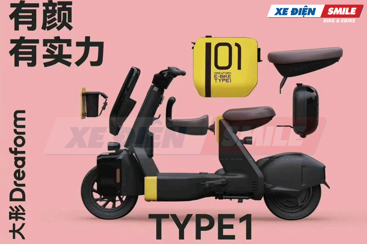 chi tiết về mẫu Xe Điện Dreaform Type 1 