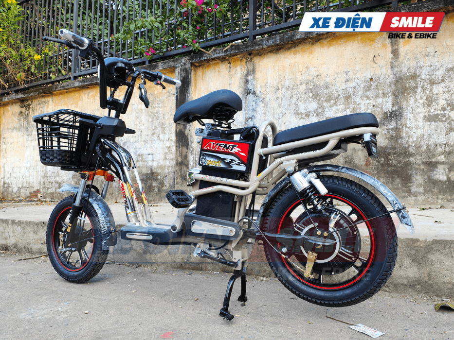 Xe đạp điện avent bon bon màu cà phê