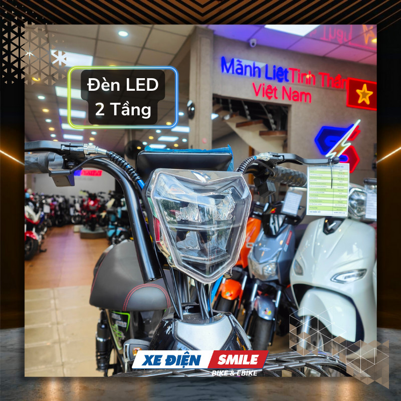 xe đạp điện Xbull X3 có đèn led 2 tầng sang trọng