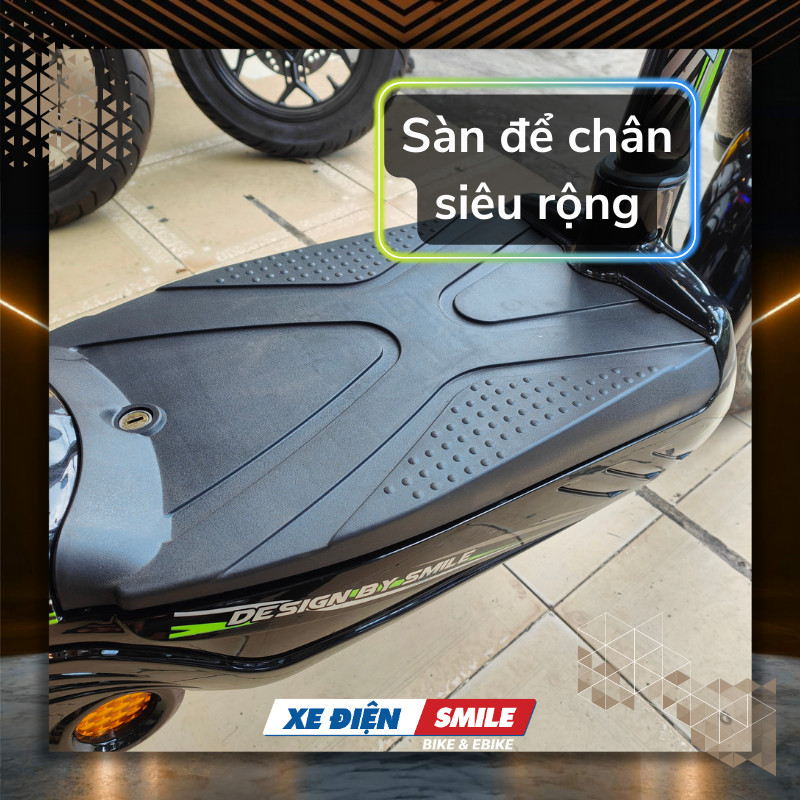 Thiết kế sàn để chân của Xbull X3 siêu rộng