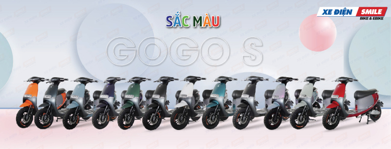Xe điện JVCeco GOGO S sở hữu bộ sưu tập màu đa dạng