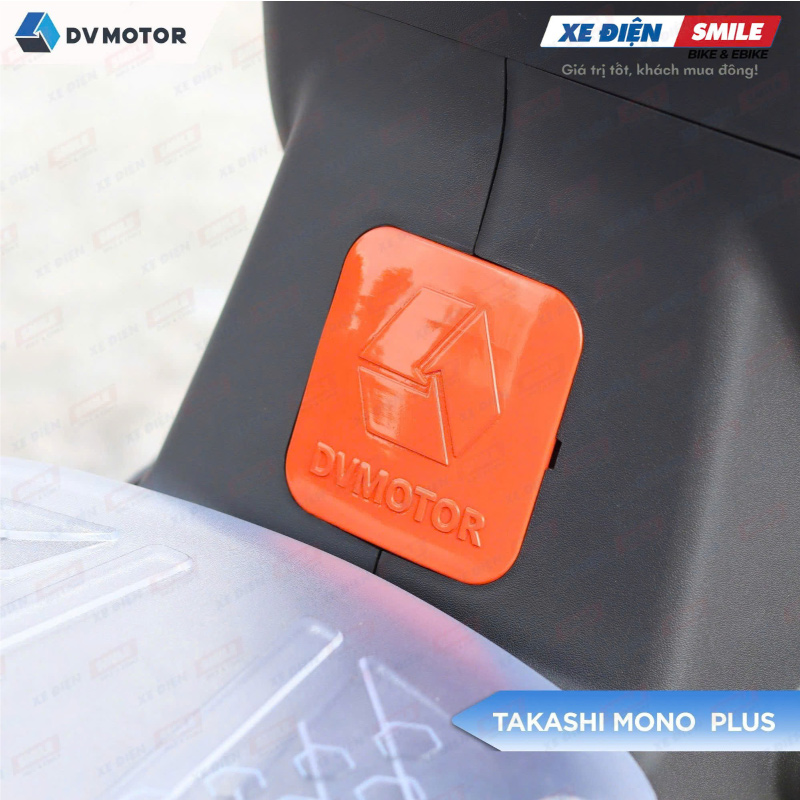 Logo thương hiệu DV Motor dập nổi sang trọng