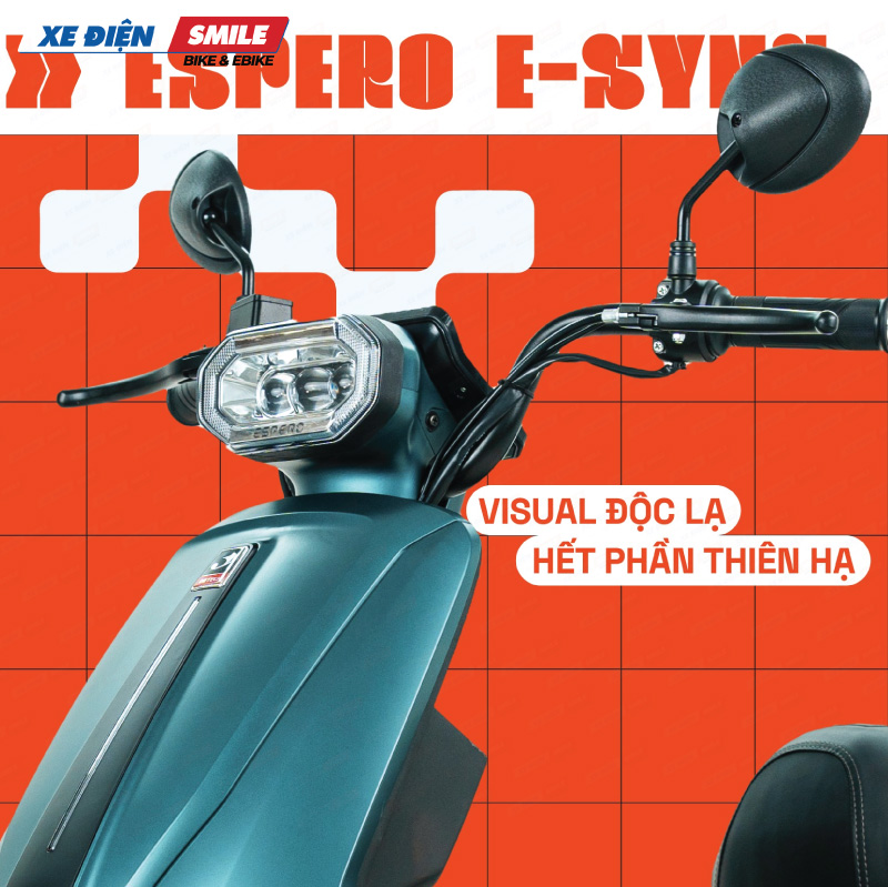 xe máy điện ESPERO E-Sync là mẫu xe cao cấp