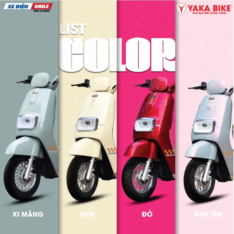 Hình ảnh xe máy điện Yaka Cream 