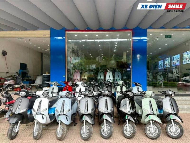 Mua xe điện Vespa Takashi Crown chính hãng, đầy đủ giấy tờ tại Xe điện Smile