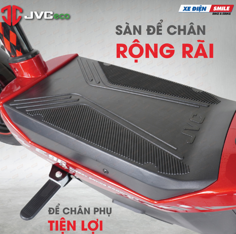 Sàn để chân của JVC G5S thiết kế rộng rãi