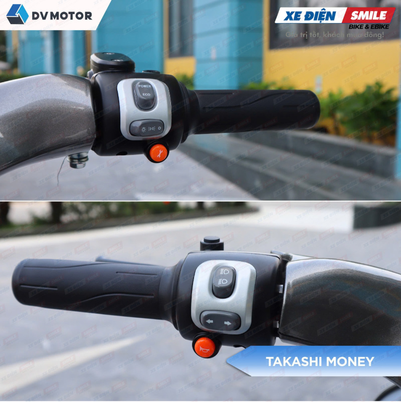 Xe điện Takashi Money với nhiều tiện ích thông minh