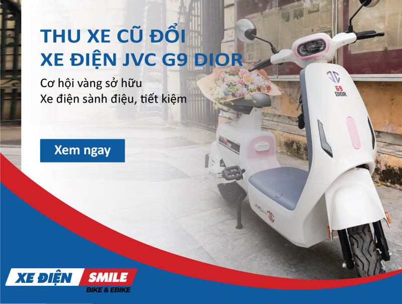 Thu xe cũ đổi xe điện JVC G9 Dior: Cơ hội vàng sở hữu xe điện sành điệu, tiết kiệm