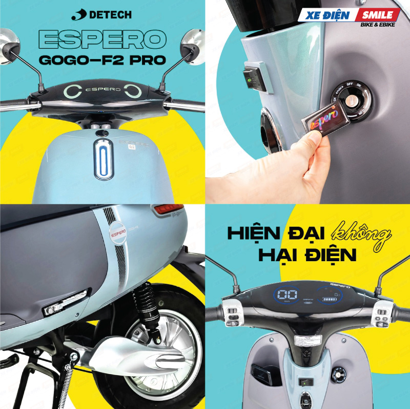 Espero Gogo-F2 Pro sở hữu thiết kế cùng tiện ích hiện đại