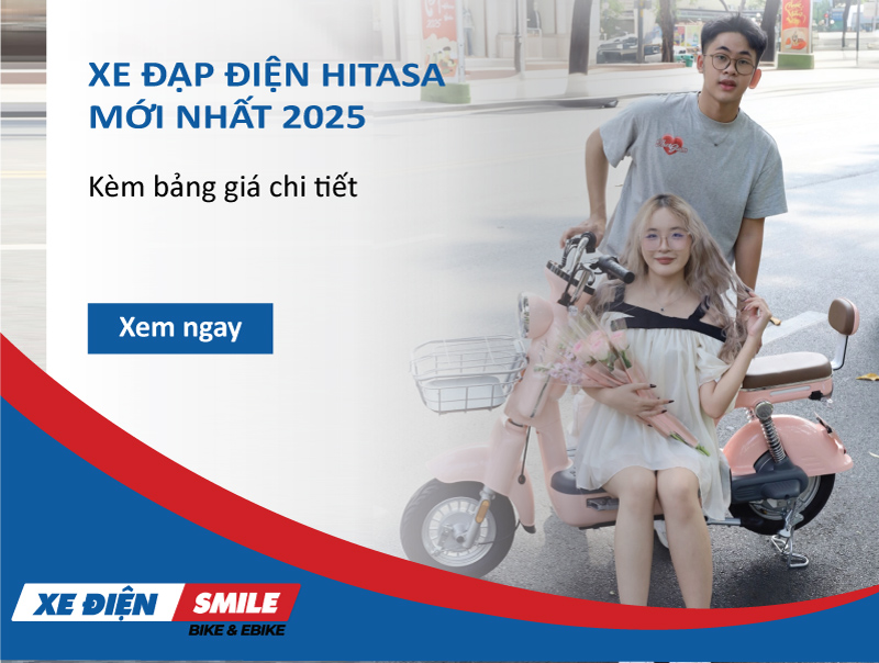 Xe đạp điện Hitasa mới nhất 2025, kèm bảng giá chi tiết