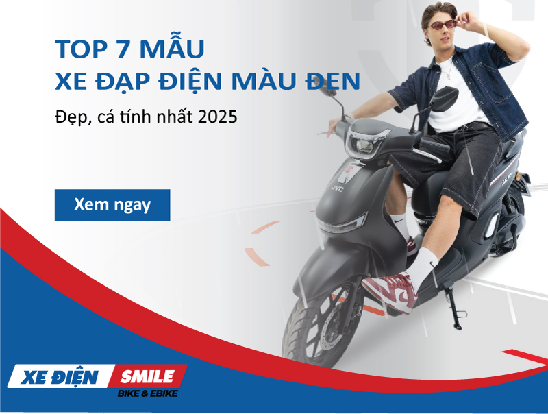 top 7 mẫu xe đạp điện màu đen