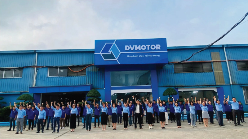 Thương hiệu DV Motor với bề dày kinh nghiệm 26 năm
