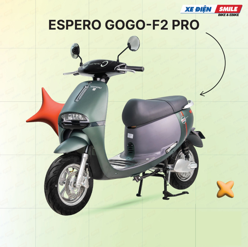 ESPERO GOGO F2 Pro đi được 95km cho mỗi lần sạc