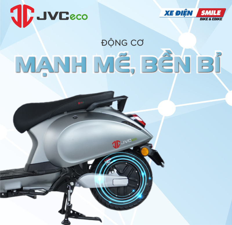 xe máy điện Vespa JVC V2 Pro có động cơ mạnh mẽ