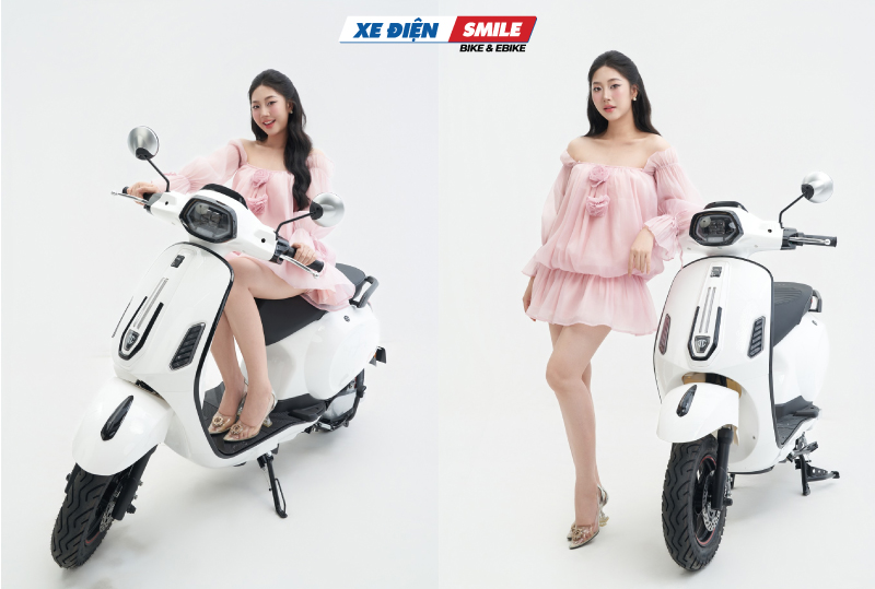 xe điện Vespa JVC V2 Pro là dòng xe điện tiêu biểu của hãng JVCeco Việt Nhật